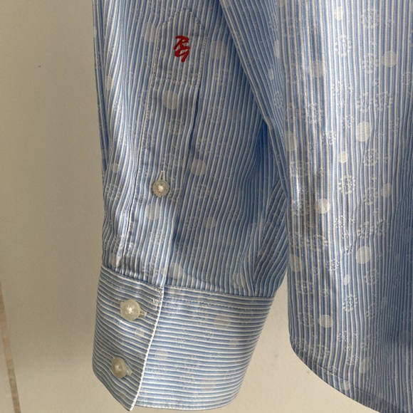 Robert Graham Blue Dress Shirt - Picture 5 of 7